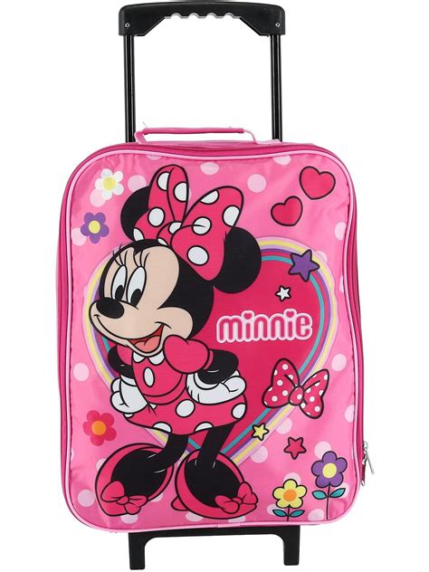 Disney Kids Minnie Mouse Rolling Carry On Luggage