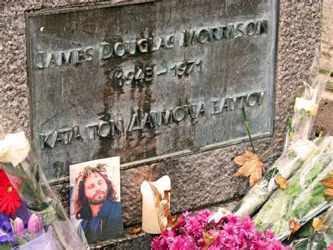 Jim Morrisons Grave Editorial Stock Photo Image 22008988
