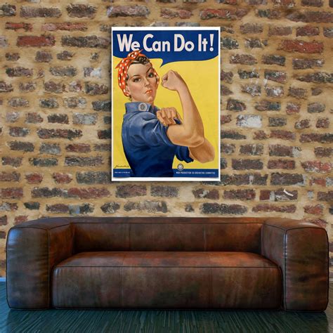 We Can Do It Rosie The Riveter Vintage Propaganda Poster Just Posters