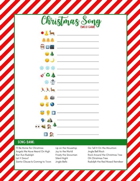 Free Christmas Emoji Game With Answers Free Printable Originalmom