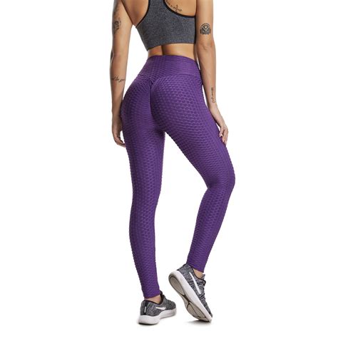 fittoo fittoo high waist textured workout leggings booty scrunch yoga pants butt lift tummy