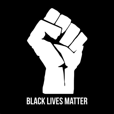 Printique Art Decal Black Fist Black Lives Matter 8 X 5 Sticker