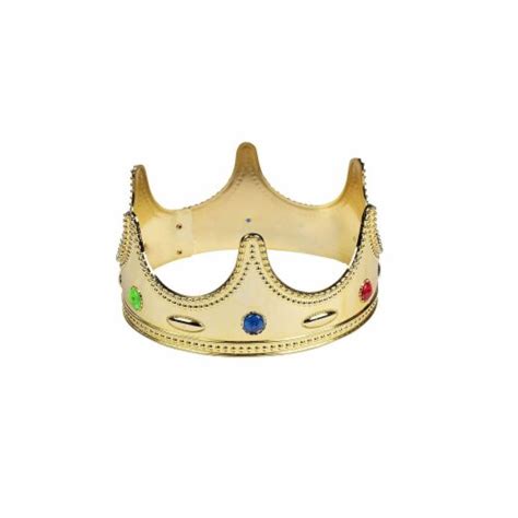 Gold Crown 4 Pack Royal King And Queen Jeweled Costume Accessories