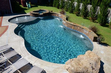 Free Form Pools By Atlantis Pools And Spas Inc Tulsa Ok Backyard
