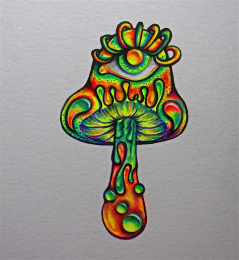 Trippy Mushroom By Nicodauk On Deviantart Trippy Painting Hippie