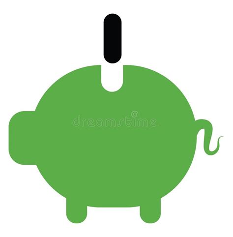 Green Piggy Bank Icon Stock Vector Illustration Of Debt 259786315