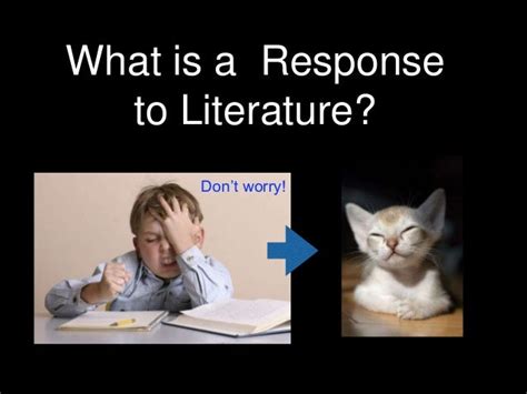 Ppt Guide To Writing A Response To Literature 8th Grade Kvanko
