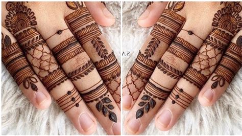 Most Stylish Finger Mehndi Design For Handslatest New Finger Mehndi