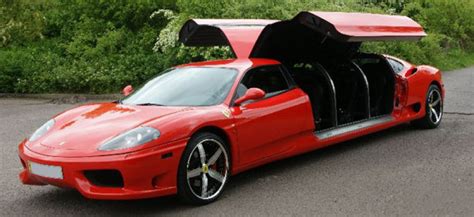 Rent A 7 Passenger Red Ferrari Limo Hire Rent A Limo