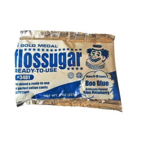 Candy Floss Sugar Boo Blue 227g Pack Usa Foods