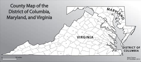 Lab 4 Dc Maryland Amp Virginia County Map Maps By Matt Tabler Gambaran