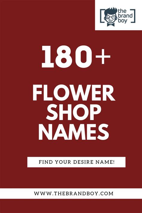 388 Catchy Flower Shop Names Ideas Flower Shop Names Shop Name