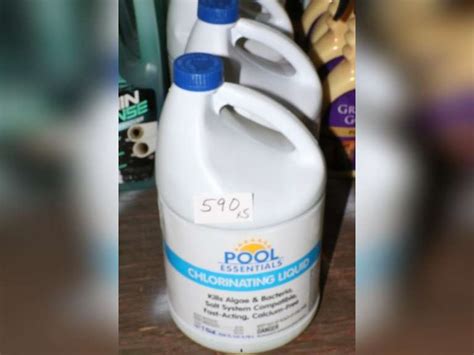 Pool Essentials Chlorinating Liquid For Swimming Pool Use Dallas Online Auction Company