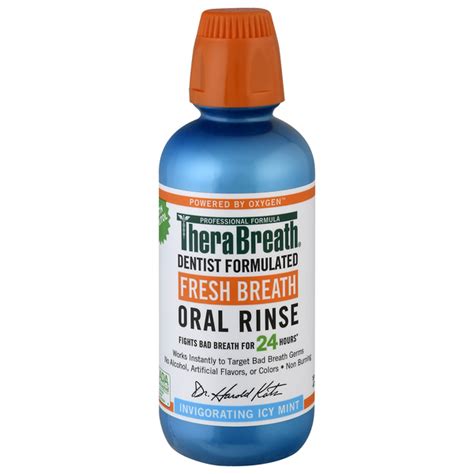 save on therabreath fresh breath oral rinse invigorating icy mint order online delivery martin s
