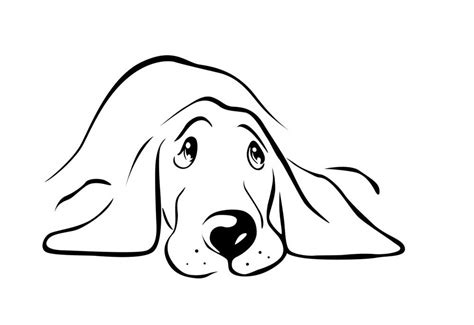 Clip Art Drawing Of Sad Dog Face Clip Art Of Dogs