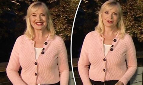 Bbc Weather Carol Kirkwood Looks Stunning As She Shows Off Ample Bust