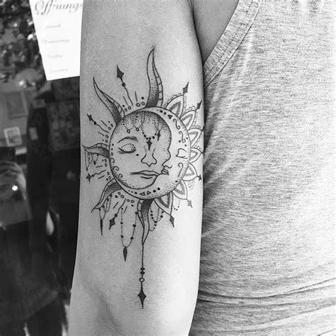Most Beautiful Sun And Moon Tattoo Ideas Stayglam