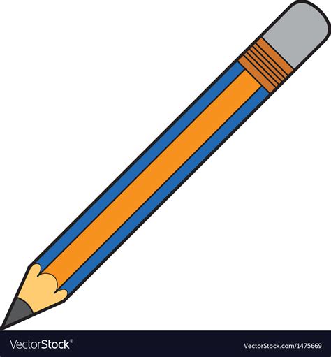 Pencil Royalty Free Vector Image Vectorstock