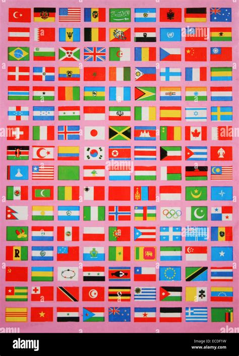 Official Country Flags World Map Immagini E Fotografie Stock Ad Alta