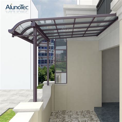 Polycarbonate Patio Cover For Outdoor Sun Rain Protection Aluminum