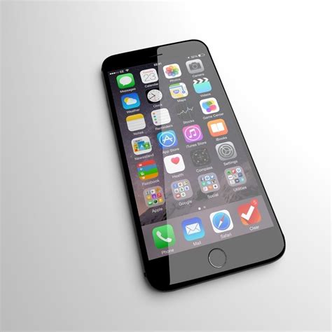 Apple Iphone 6 Black 3d Model Max