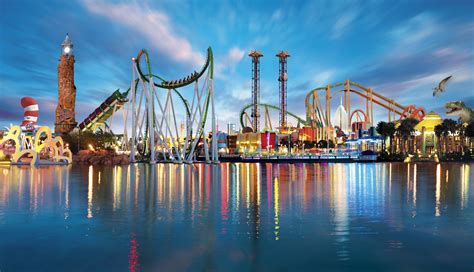 Orlando Florida Usa America Amusement Park Rides Rollercoaster Water