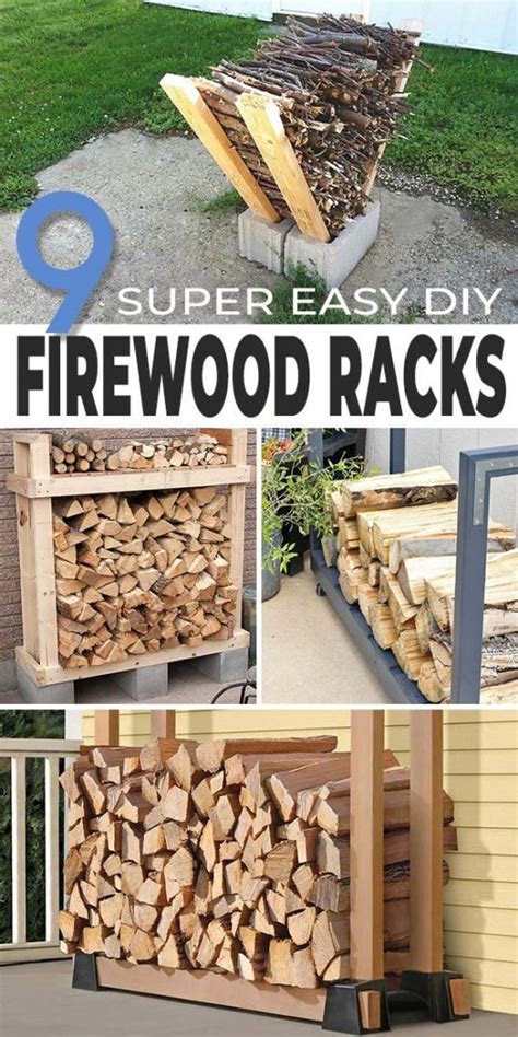 9 Super Easy Diy Outdoor Firewood Racks The Garden Glove