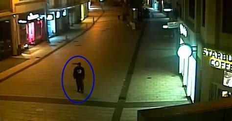 The Chilling Cctv Footage That Shows Killer Prowling Street Moments Before Murdering Young