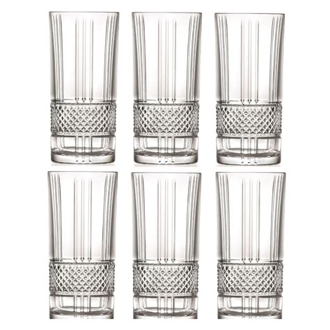 Rcr Brillante Highball Crystal Tumbler Glasses 370ml Online Purplespoilz Australia