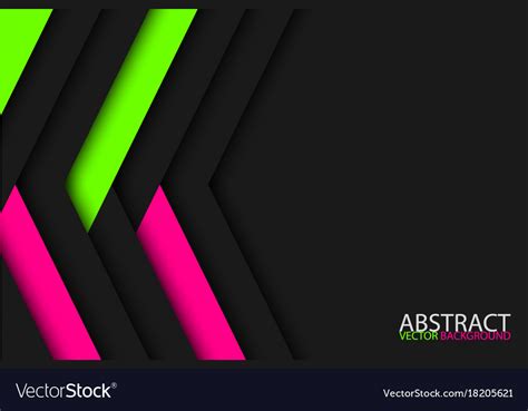 Modern Dark Abstract Background With Pink And Green Stripes Material