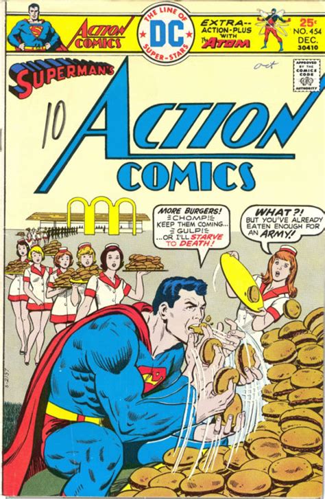 Crazy Comic Covers Action Comics 454 Supermans Energy Crisis