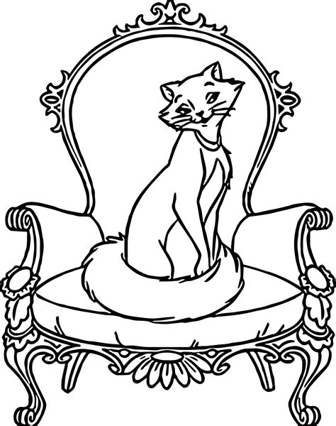 Disney classics, pixar adventures, marvel epics, star wars sagas, national geographic explorations, and more. awesome Disney The Aristocats Chair Coloring Page (With ...