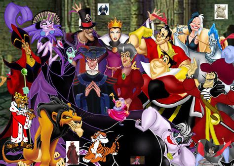 Disney Villains Tribute And Scorecard By Bart Toons On