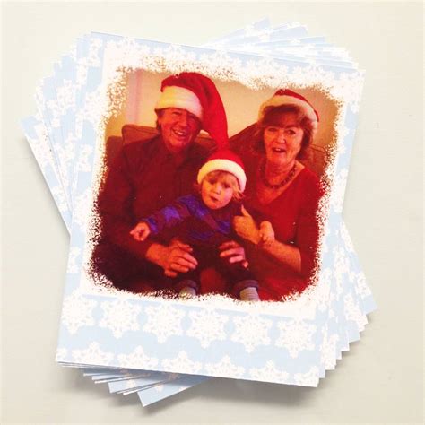 Personalised Polaroid Style Festive Photo Cards By Instajunction