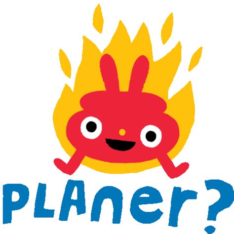 A Blorb Fired Up For The Day Ahead Sticker The Blorbs Planer Fire
