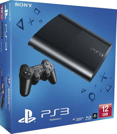 Sony Playstation 3 Ps3 Super Slim 12gb Charcoal Black Skroutzgr