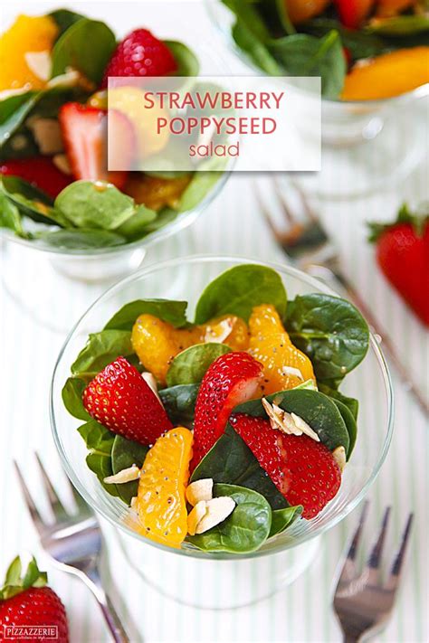 Strawberry Poppyseed Spinach Salad Summer Salads Healthy Snacks Healthy Eating Healthy