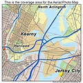 Aerial Photography Map of Kearny, NJ New Jersey