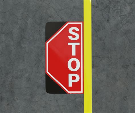 Stop Floor Marking Sign Creative Safety Supply