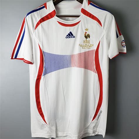 2006 France Away White Retro Soccer Jersey
