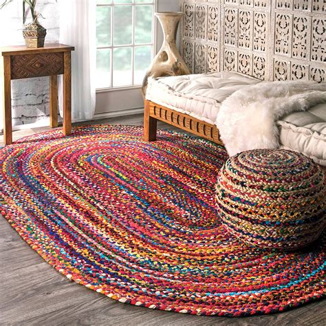 Hand Braided Multi Soft Area Rugs Modern Rugs And Decor