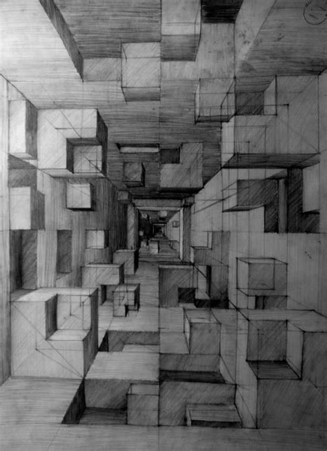 The Cube By Beautiful Freak90 On Deviantart Perspective Drawing