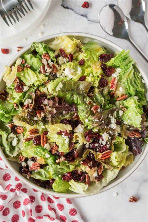 Mixed Green Salad With Apple Cider Vinaigrette Recipe Girl