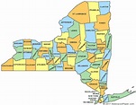 Upstate New York Map By County
