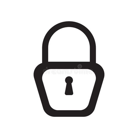 Locked Icon Vector Sign And Symbol Isolated On White Background Locked