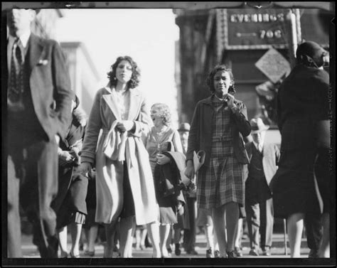 Crowds At Broadway And 7th Street Los Angeles Ca 1930 Los Angeles