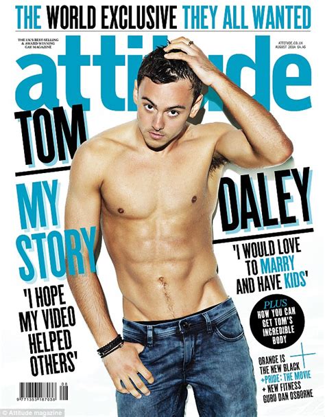 Tom Daley Shirtless As He Tops Attitude Magazine S Hot Sexiest Men List Daily Mail Online
