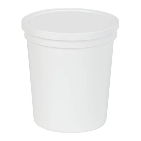 32 Oz White Specimen Containers With Lids Case Of 100 Us Plastic