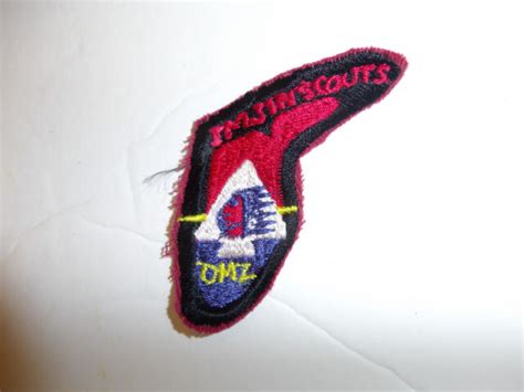 B0108sm Us Army Imjin Scouts Patch 2nd Infantry Divsion Shirt Korea Dmz