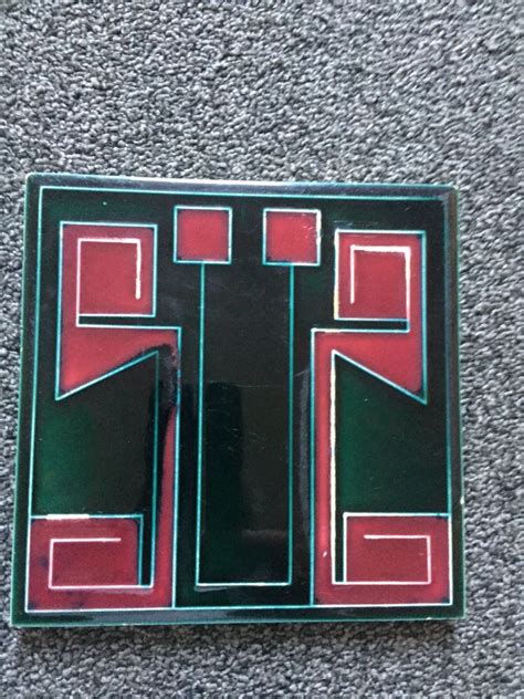 Weitere ideen zu jugendstilfliesen, jugendstil, art deco fliesen. Jugendstil Fliese | Antiquitäten & Kunst, Porzellan ...